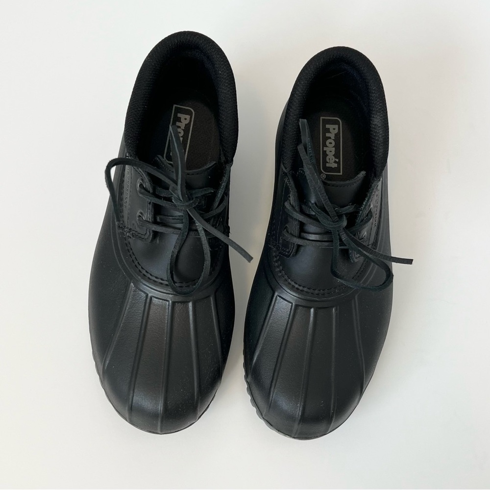 Propet Ione Duck Booties Women’s Black Waterproof Shoes - Rain Boots -never worn - Picture 4 of 12